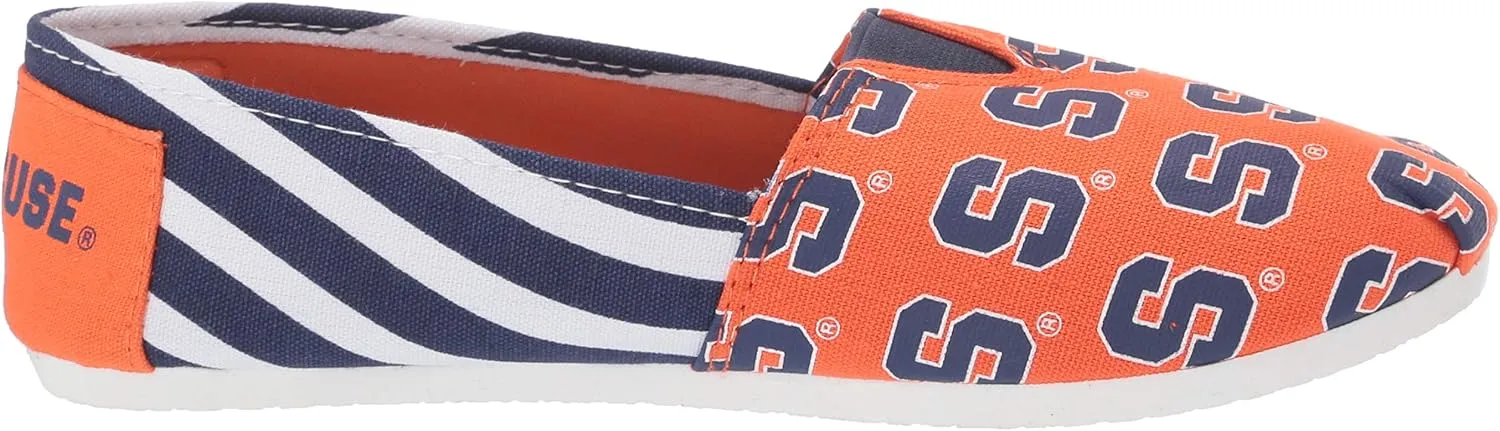 FOCO Women's NCAA NCAA College Canvas Stripe Slip On Shoes