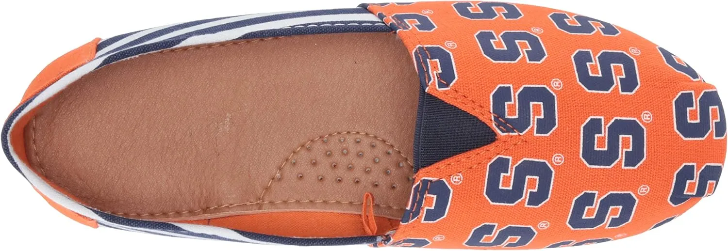 FOCO Women's NCAA NCAA College Canvas Stripe Slip On Shoes