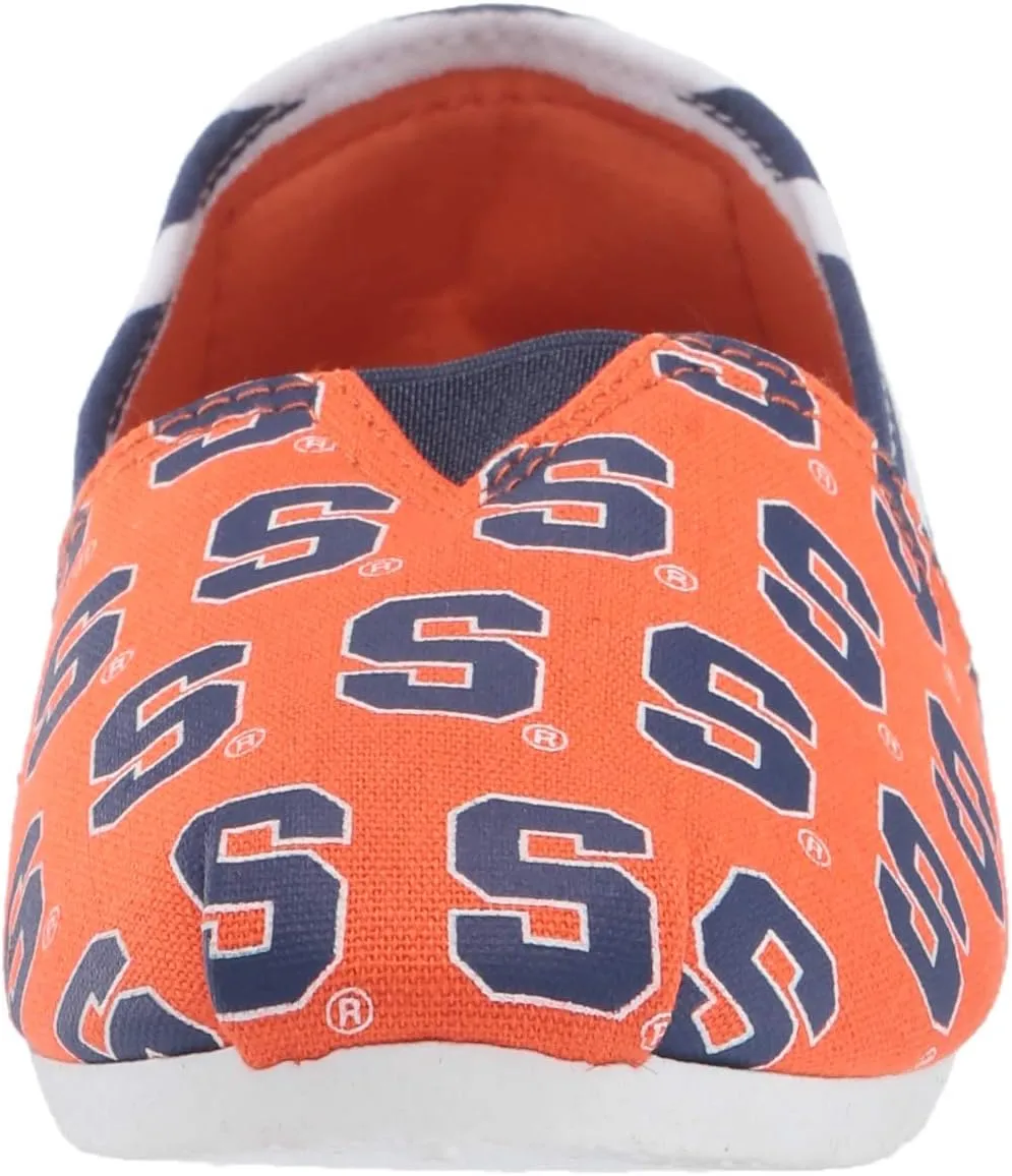 FOCO Women's NCAA NCAA College Canvas Stripe Slip On Shoes