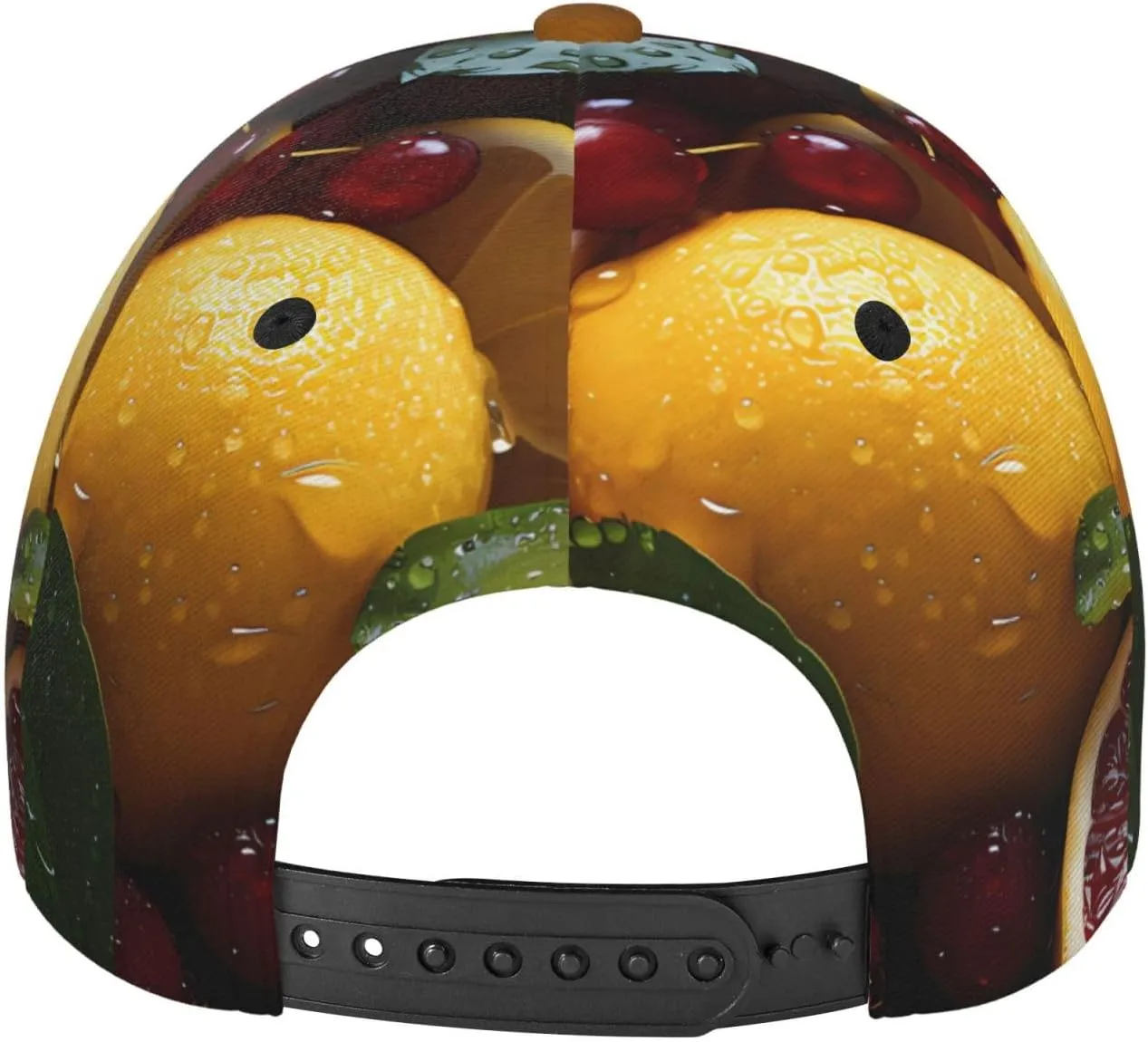 Fresh Oranges Kiwis Classic Baseball Cap - Adjustable Running Hat - Ideal for Beach Vacation, Outdoor Sports & Travel