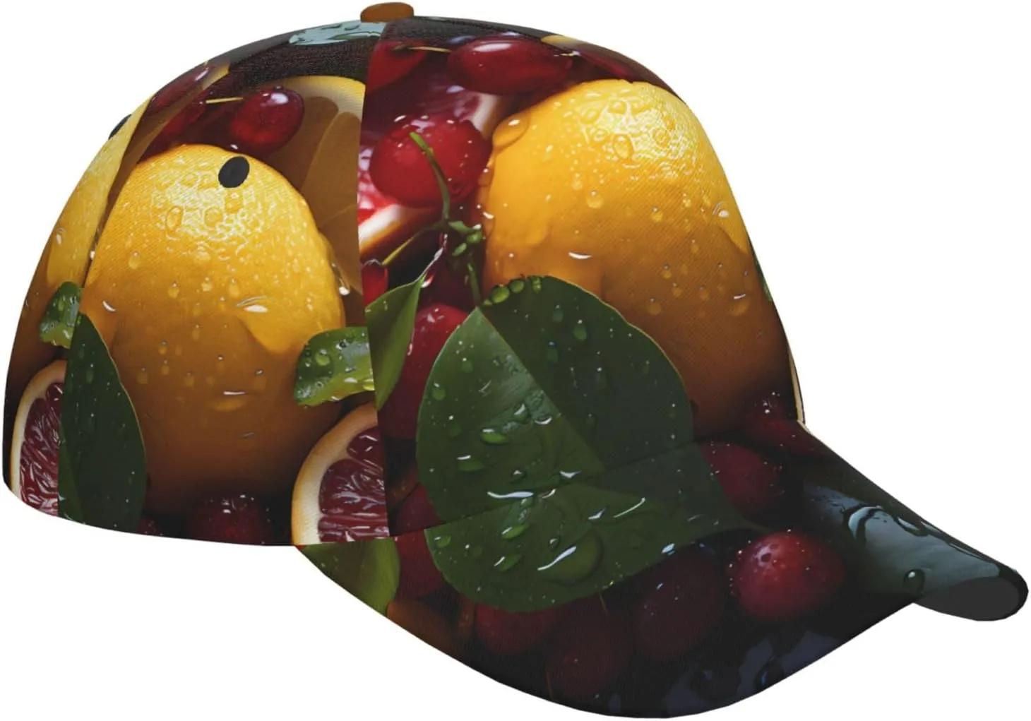 Fresh Oranges Kiwis Classic Baseball Cap - Adjustable Running Hat - Ideal for Beach Vacation, Outdoor Sports & Travel