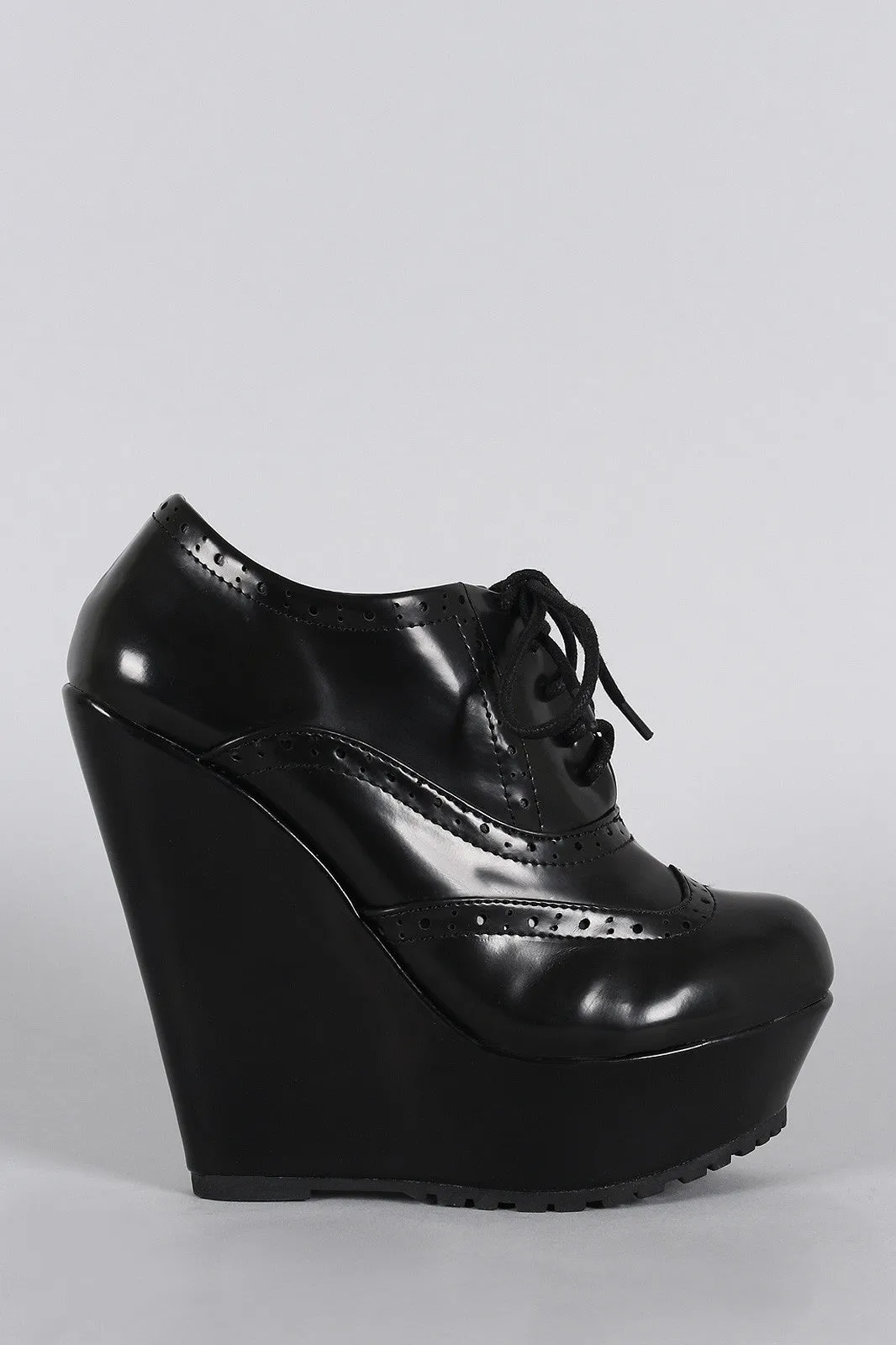 Full product lineup Up Perforated Oxford Courteous staff Lace Platform Booties Wedge Bamboo