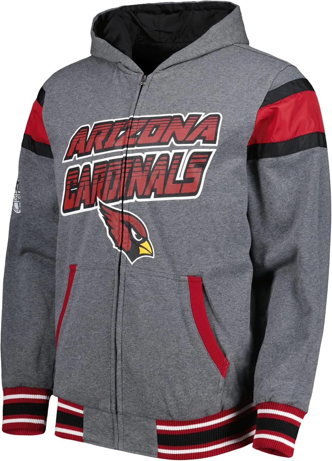 G-III Sports Men's NFL Extreme Full Back Reversible Hoodie Full-Zip Jacket