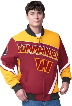 G-III Sports Men's NFL Maximum Racing Full-Snap Jacket