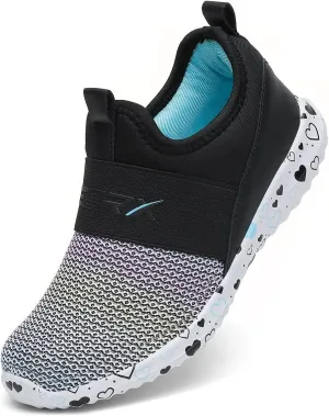 GEERX CARA Girls Slip On Athletic Sneaker Lightweight Breathable Comfortable Sport Walking Running Tennis Shoe (Toddler/Little Kid/Big Kid)
