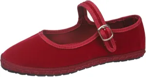GGOOB Velvet Red Ballet Flats Shoes for Women Brown Flat Shoes Satin Ballet Flats Mary Jane Shoes Y2k Shoes Fall 2024
