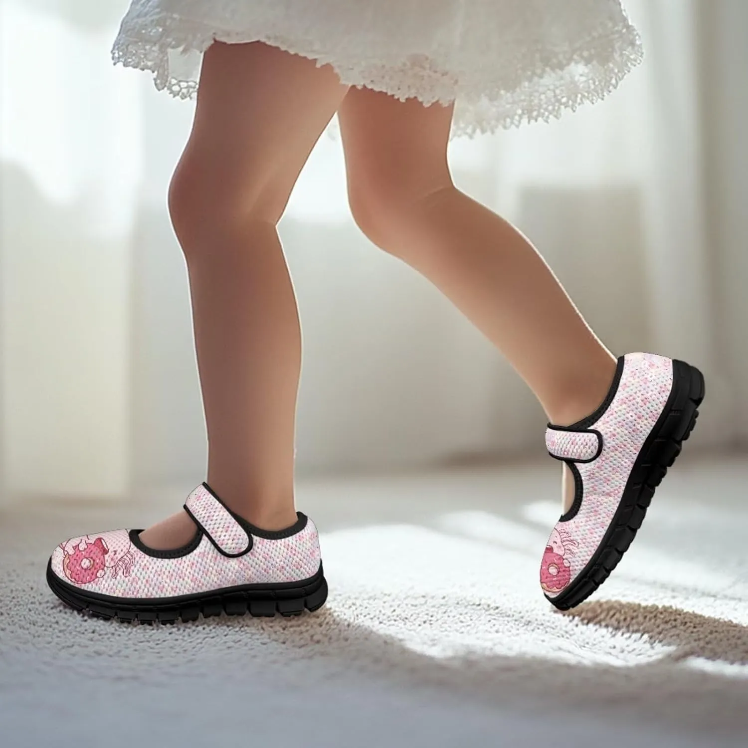 Girls Axolotl Dress Shoes Mary Jane Shoes Princess Ballet Flats Flower Girl Wedding Party School Shoes