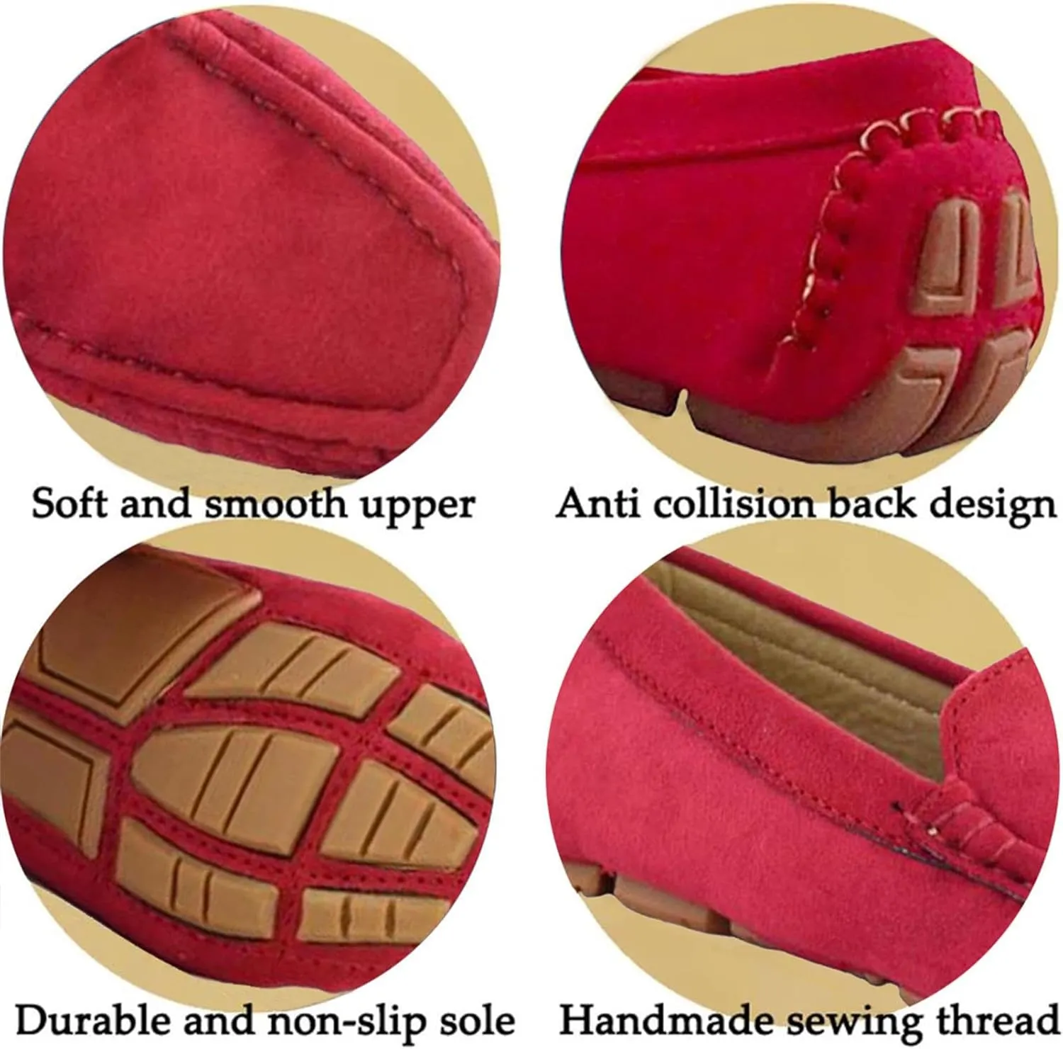 Girls Boys Suede Leather Slip-on Loafers Casual Boat Shoes Dress Shoes Oxford Flats