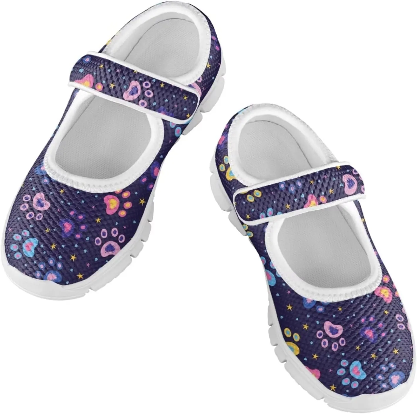 Girls Mary Jane Shoes Animal Print School Uniform Shoes Round Toe Ballet Flats Casual Footwear US 11-2.5