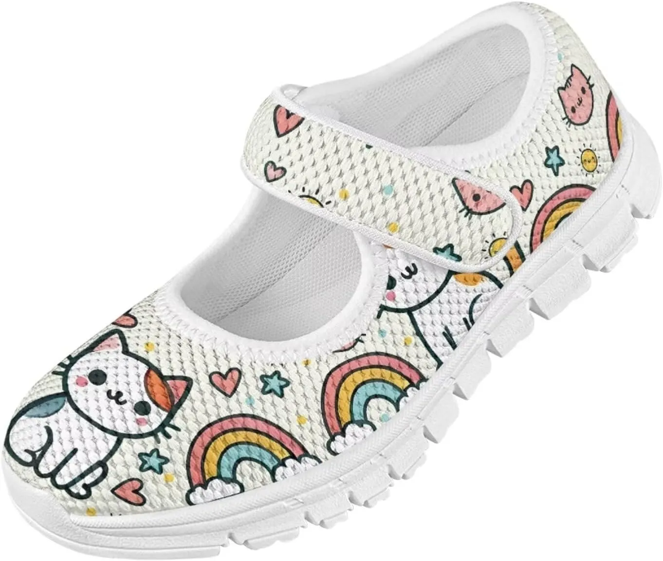 Girls Mary Jane Shoes Animal Print School Uniform Shoes Round Toe Ballet Flats Casual Footwear US 11-2.5