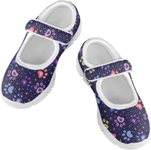 Girls Mary Jane Shoes Animal Print School Uniform Shoes Round Toe Ballet Flats Casual Footwear US 11-2.5