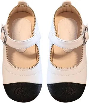 Girls School Uniform Dress Shoes Mary Jane Ballet Flats Wedding Shoes Toddler Little Kid