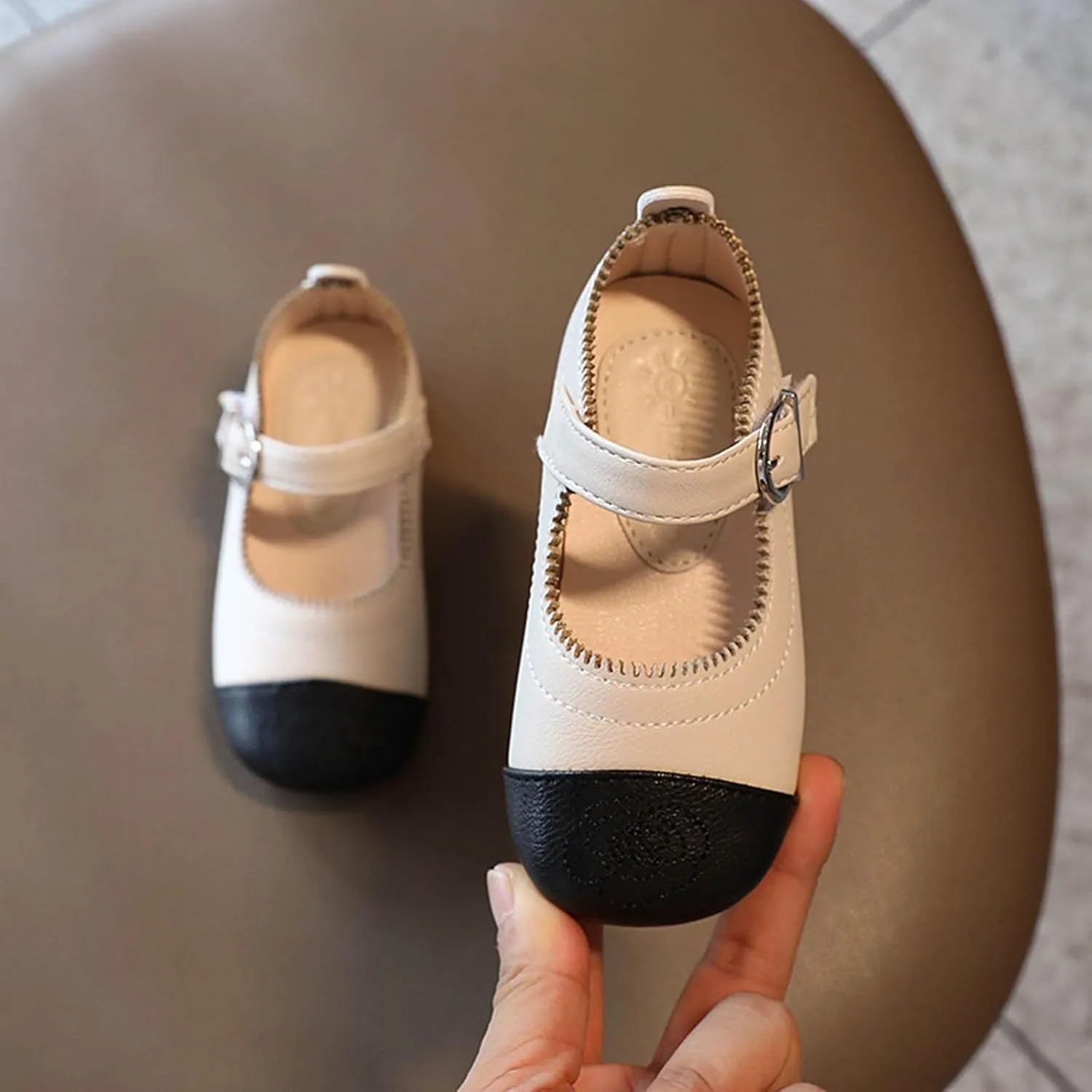 Girls School Uniform Dress Shoes Mary Jane Ballet Flats Wedding Shoes Toddler Little Kid