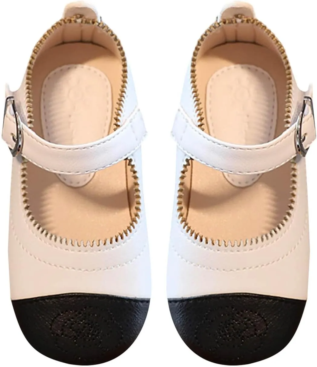 Girls School Uniform Dress Shoes Mary Jane Ballet Flats Wedding Shoes Toddler Little Kid
