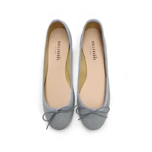 Grey Suede Ballet Flats