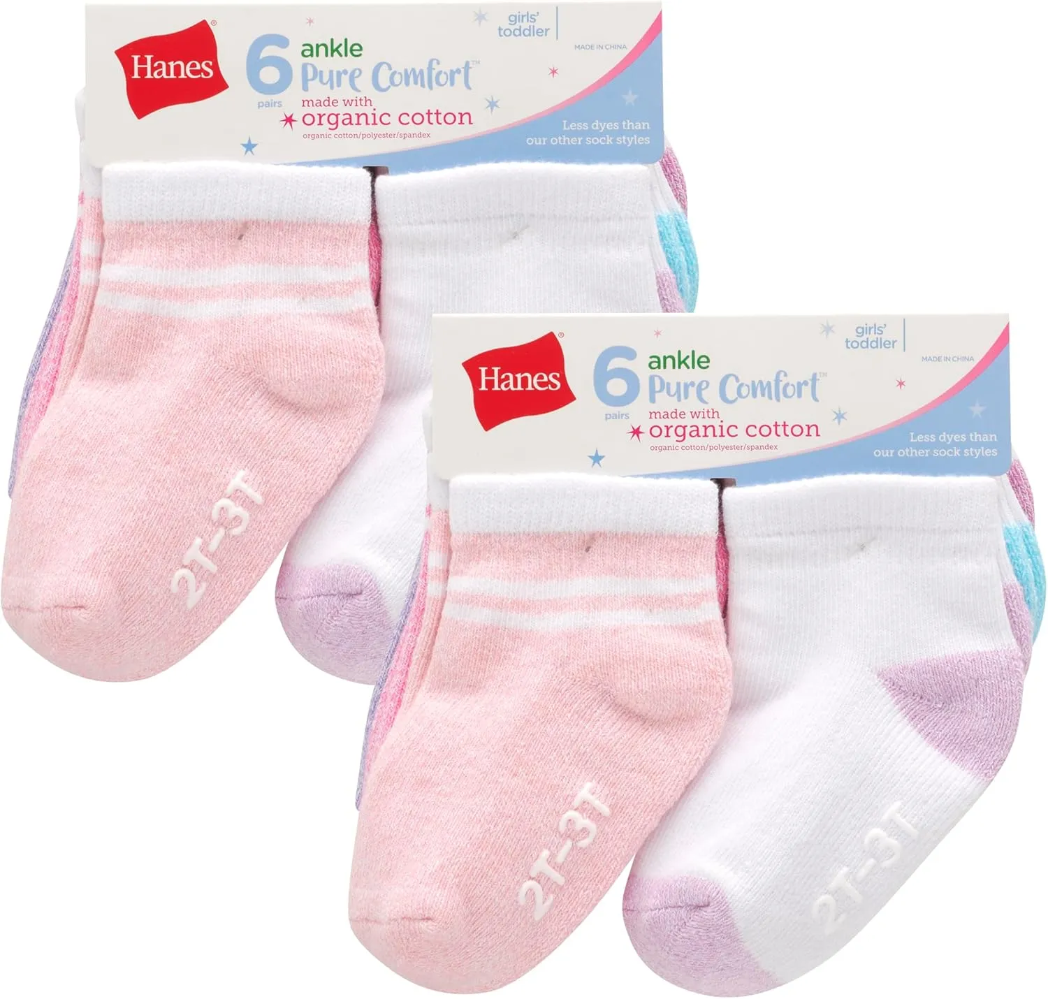Hanes Baby and Toddler, Non-Slip Grip Ankle Socks, Boys' and Girls', Multipacks