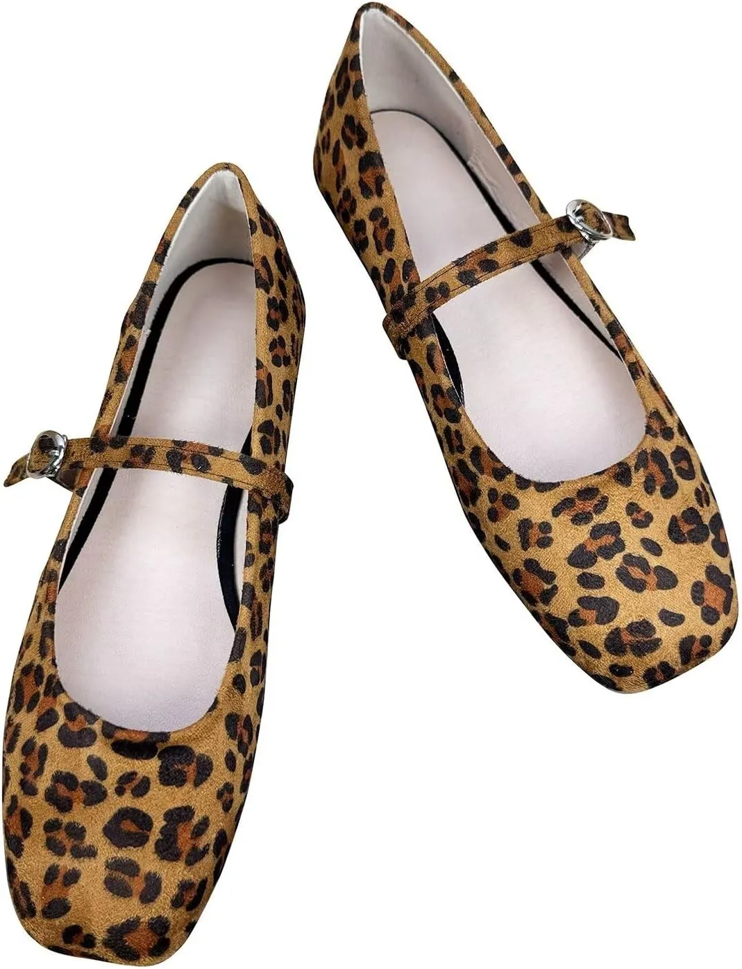Hee grand Retro Velvet Mary Janes Shoes for Women Comfort Round Toe Ankle Strap Ballet Flats Soft Dancing Shoes