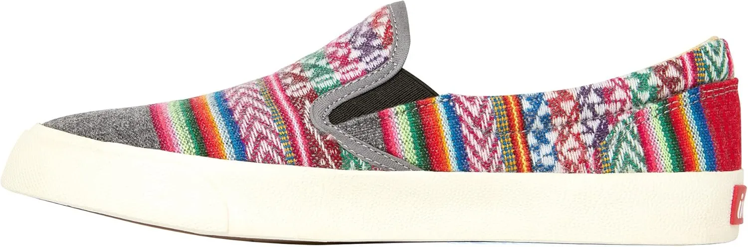 Inkkas - Slate Slip On Canvas Sneaker - Handcrafted Artisan Women's & Men's Casual Shoes