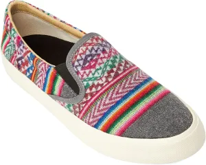 Inkkas - Slate Slip On Canvas Sneaker - Handcrafted Artisan Women's & Men's Casual Shoes