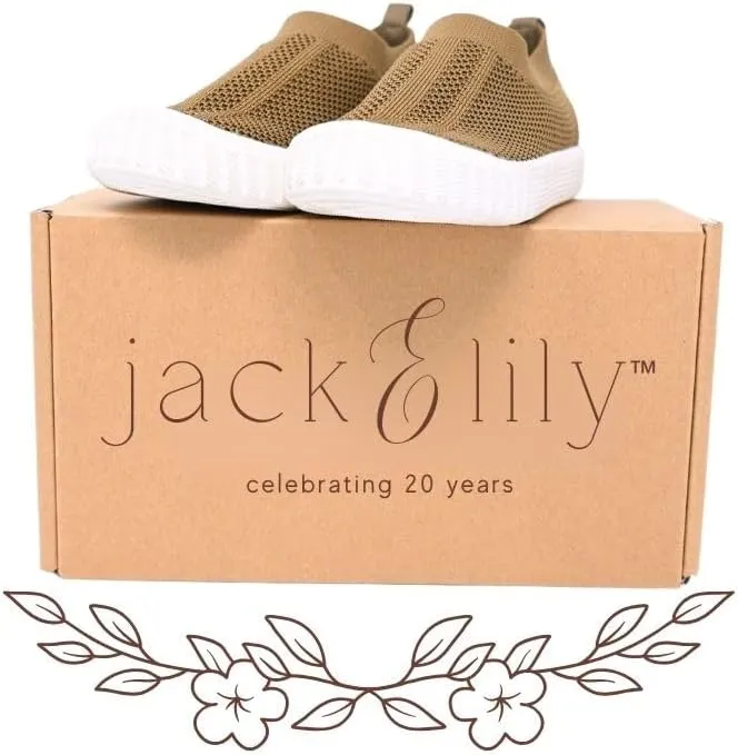 Jack & Lily Canvas Sneakers for Kids - Breathable Toddler Shoes with Non-Slip Sole for Confident Steps - Slip on Shoes for Comfort & Daily Play - Baby Sneakers Keep Little Feet Happy All Day