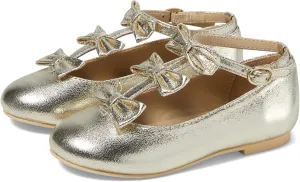 Janie and Jack Girl's Crackle Bow Flats (Toddler/Little Big Kid) Ballet