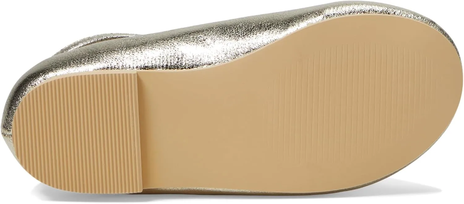 Janie and Jack Girl's Crackle Bow Flats (Toddler/Little Big Kid) Ballet