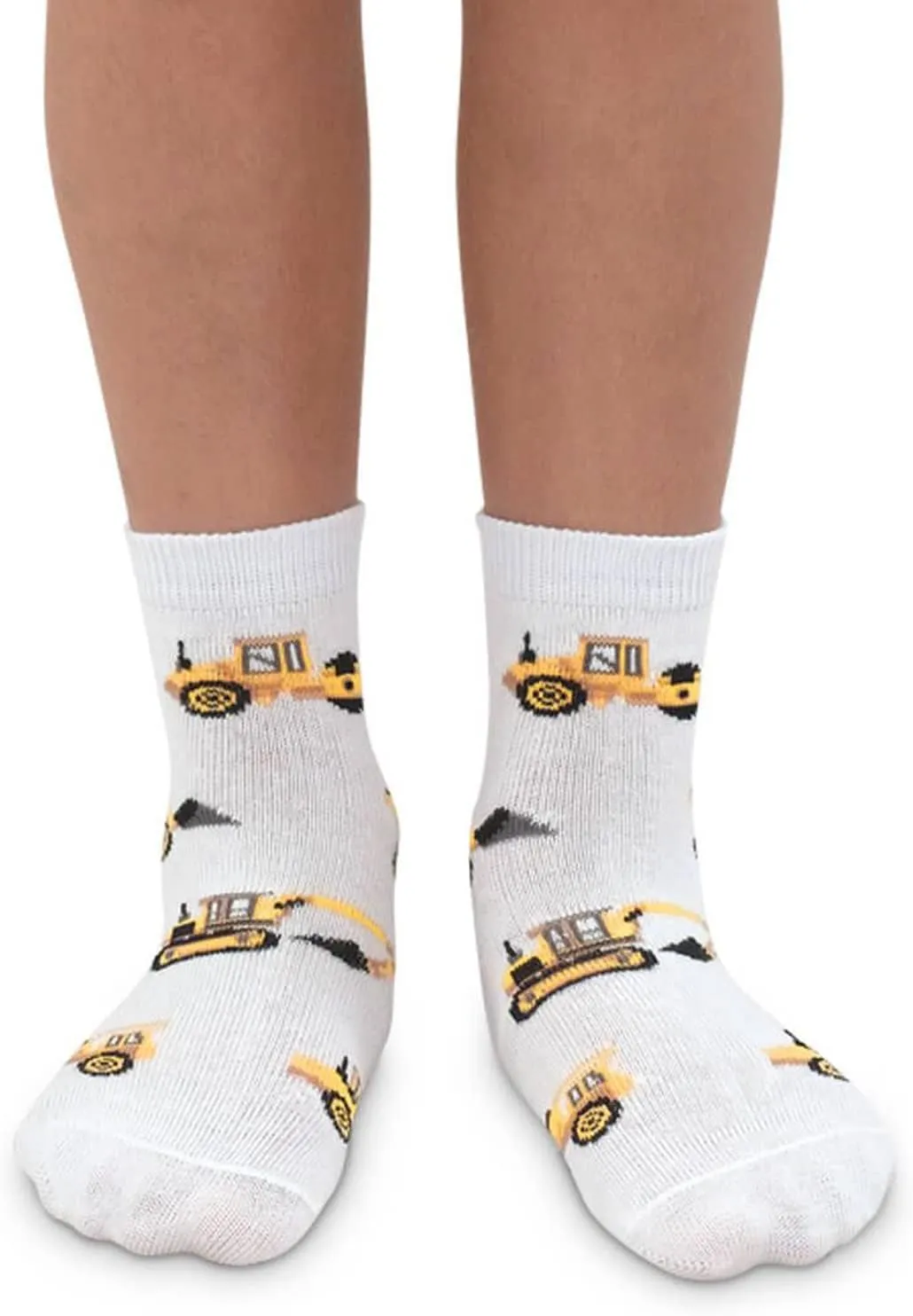 Jefferies Socks Boys 2-7 Construction Triple Treat Socks 3 Pair Pack