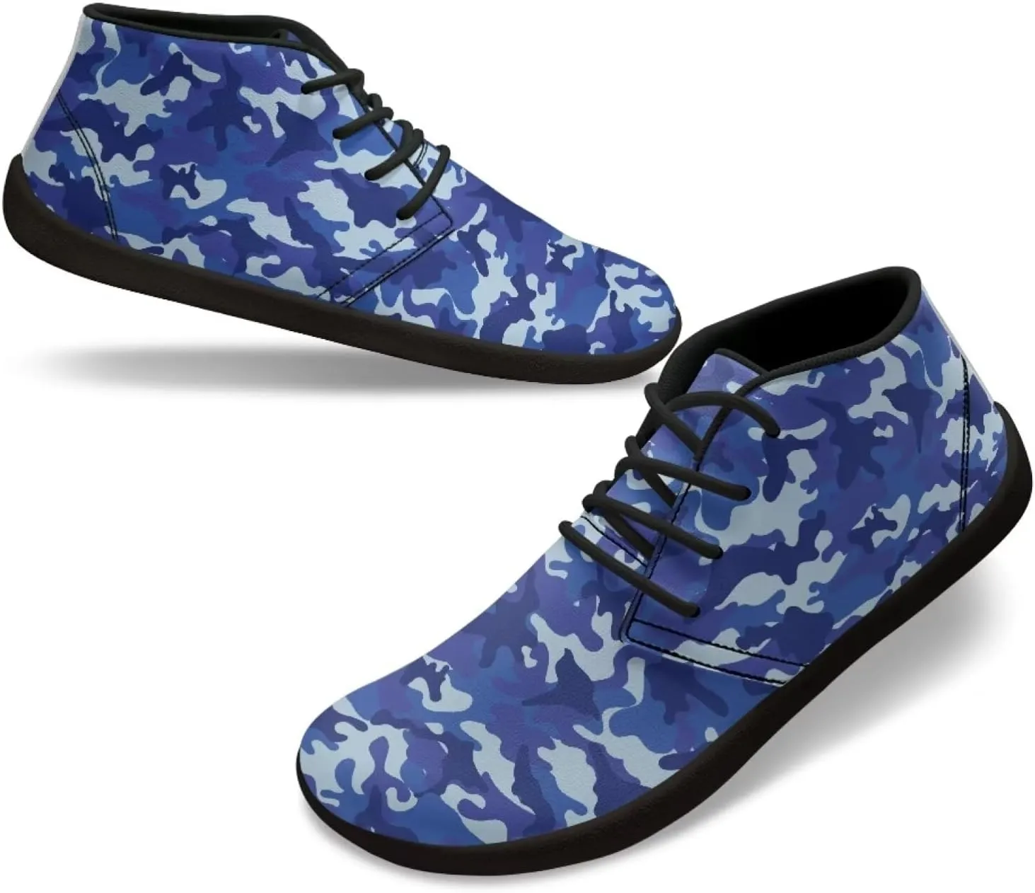 Jeiento Men Barefoot Shoes Camouflage - Wide Toe Box Camo Zero Drop Sole Walking Shoes