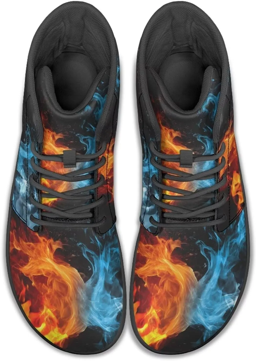 Jeiento Mens Galaxy Barefoot Shoes Casual Wide Toe Boxes Shoes Pu Leather Minimalist Barefoot Running Shoes Zero Drop Shoes