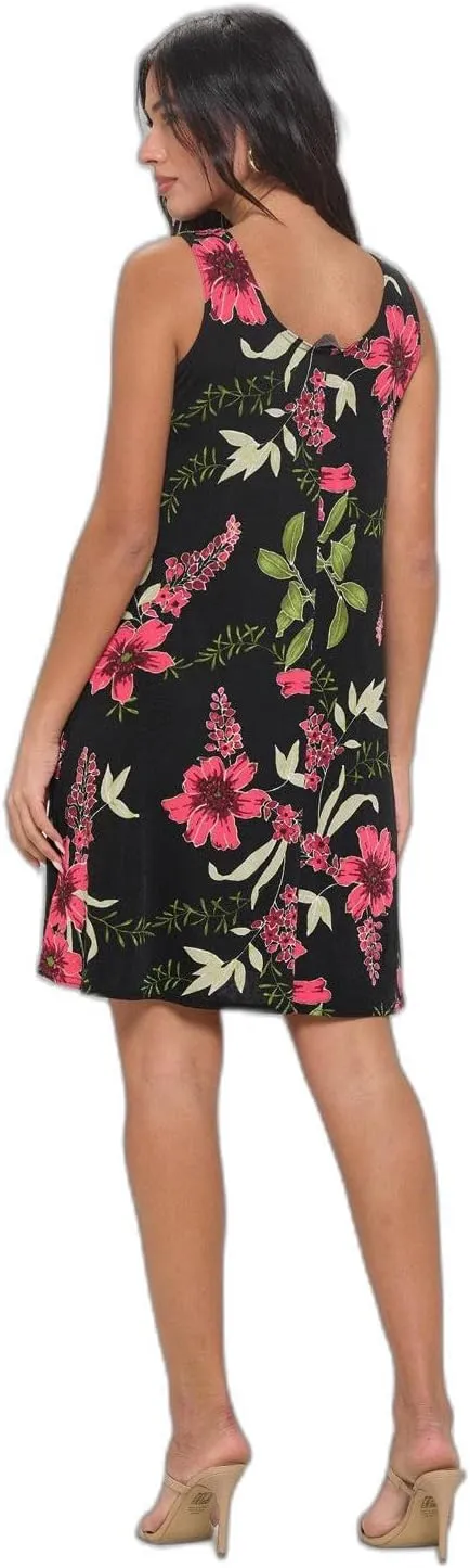 Jostar Print Missy Tank Dress-7003BN-TRP1-W431