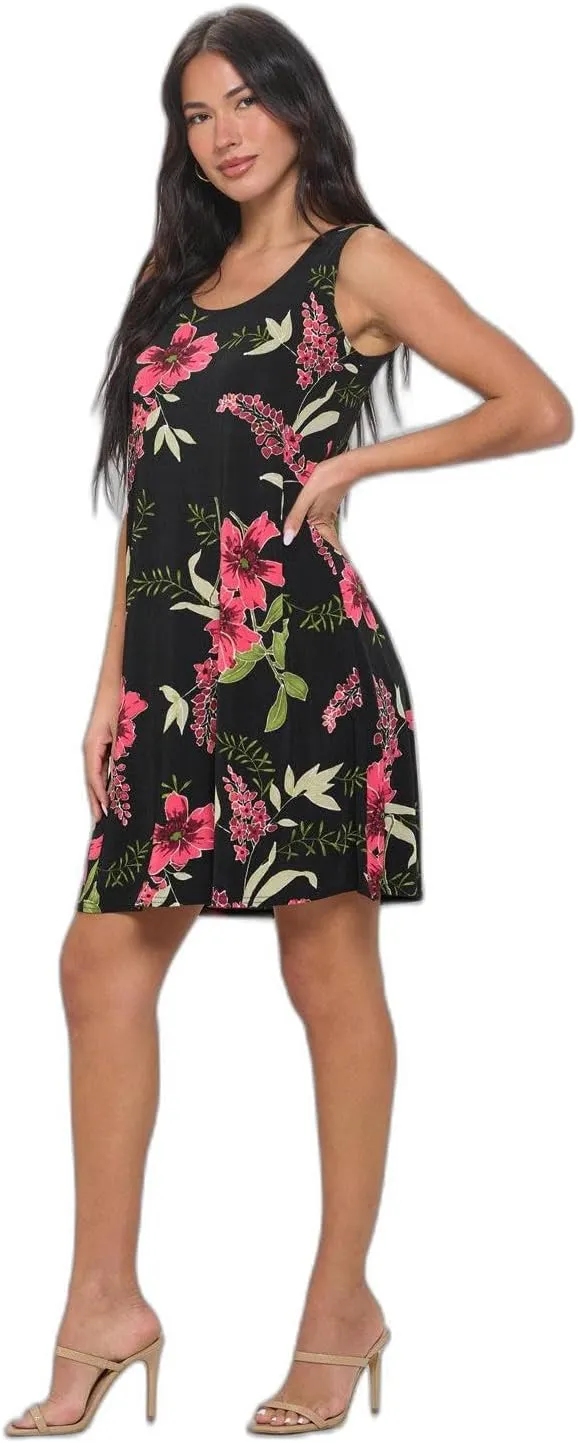 Jostar Print Missy Tank Dress-7003BN-TRP1-W431