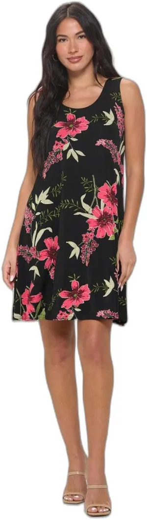 Jostar Print Missy Tank Dress-7003BN-TRP1-W431