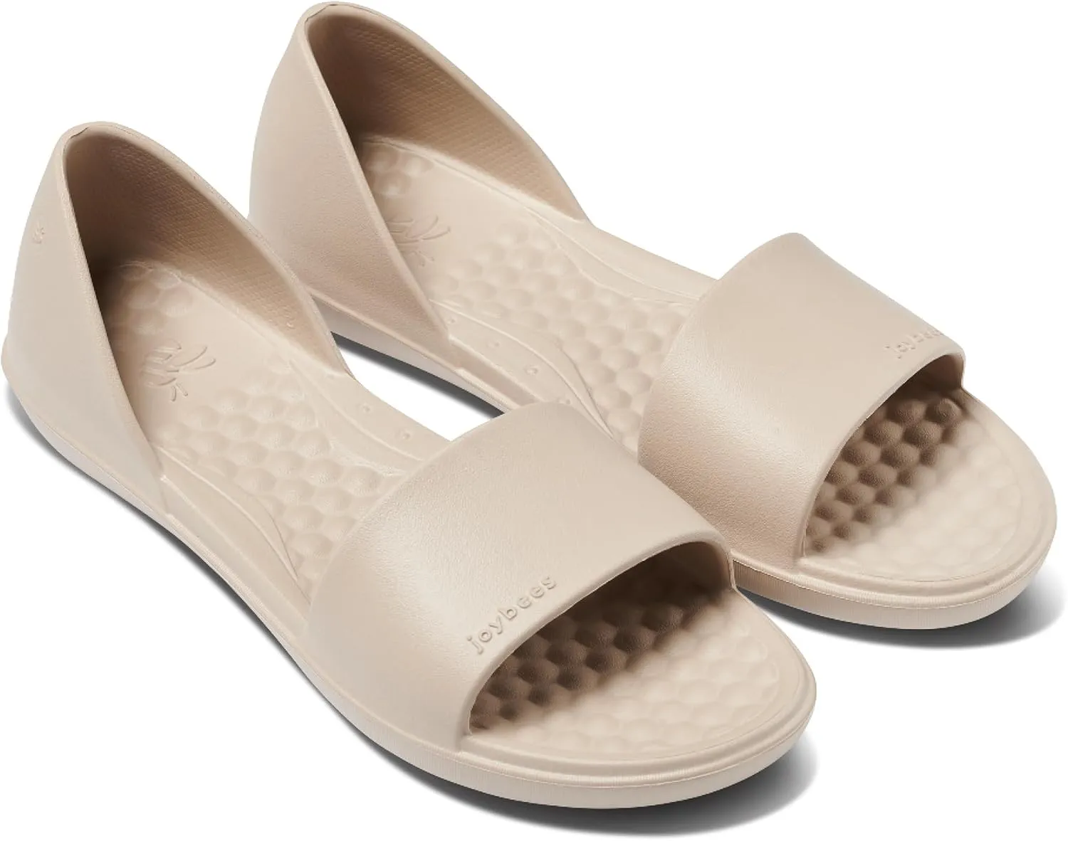 Joybees Women's Friday Flat - Ballet Flats for Women, Cute & Casual Dress Shoes, Comfortable Rubber Foam Sandals for Work, Walking, Waterproof, Non Slip