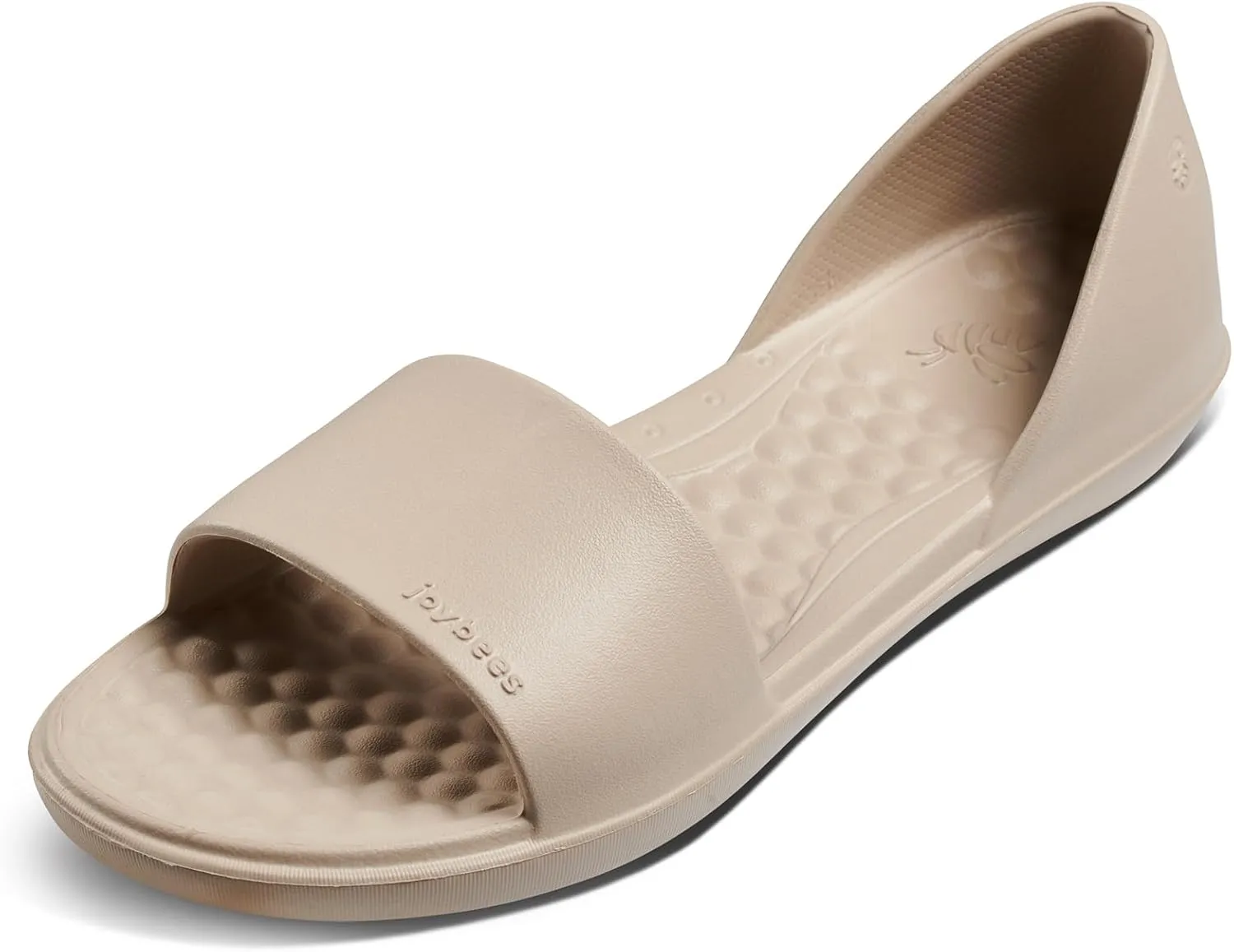 Joybees Women's Friday Flat - Ballet Flats for Women, Cute & Casual Dress Shoes, Comfortable Rubber Foam Sandals for Work, Walking, Waterproof, Non Slip