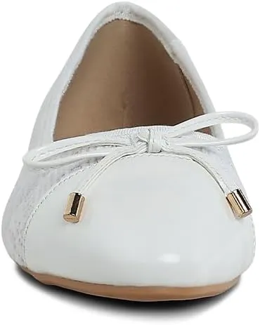 Junpey Plaid Tweed Ballet Flats