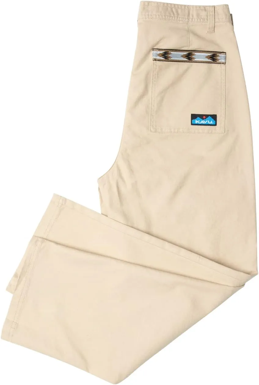KAVU Peri Womens Cotton Etch High Rise Waist Slacks