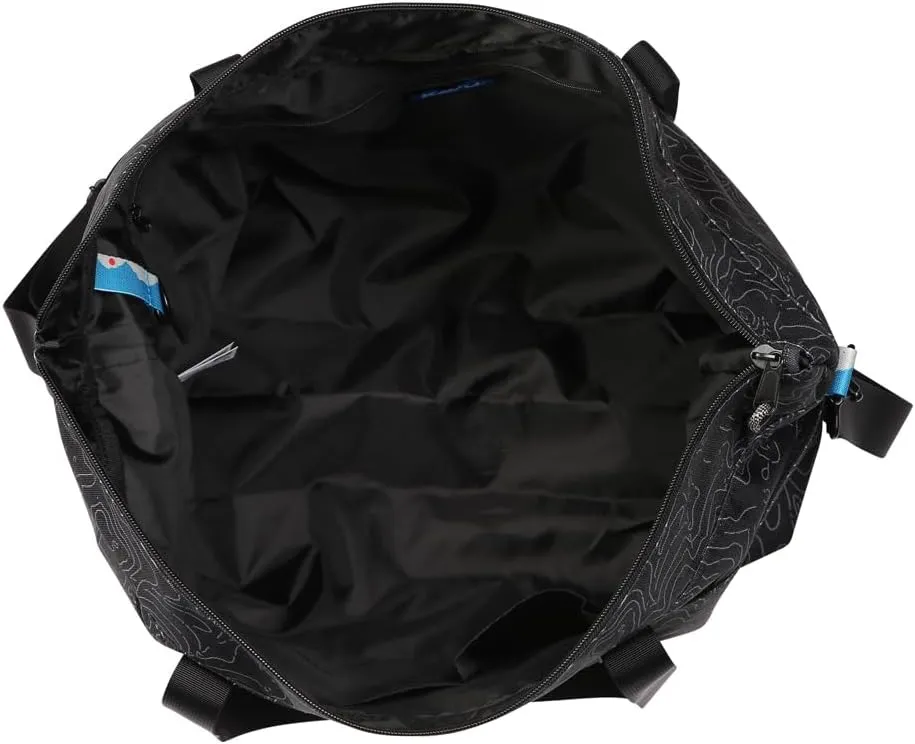 KAVU Twin Falls Tote Shoulder Strap Canvas Color Block Bag