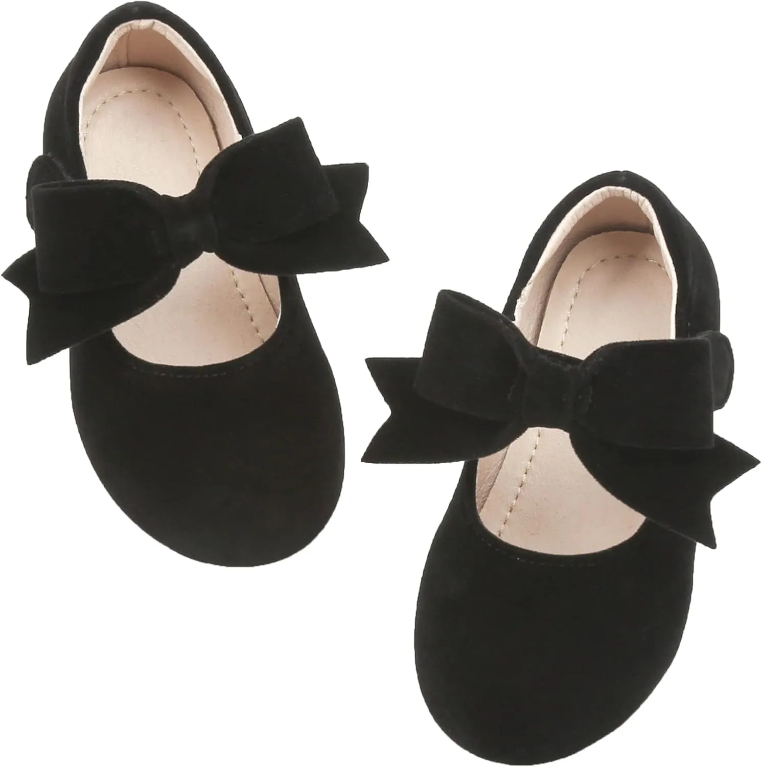 Kiderence Little Toddler Girls Dress Shoes Ballerina Ballet Flats Kids Mary Janes