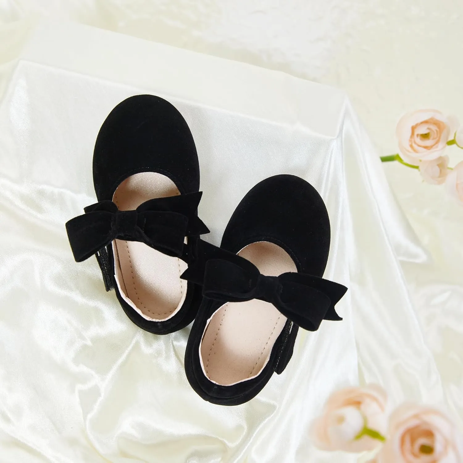 Kiderence Little Toddler Girls Dress Shoes Ballerina Ballet Flats Kids Mary Janes