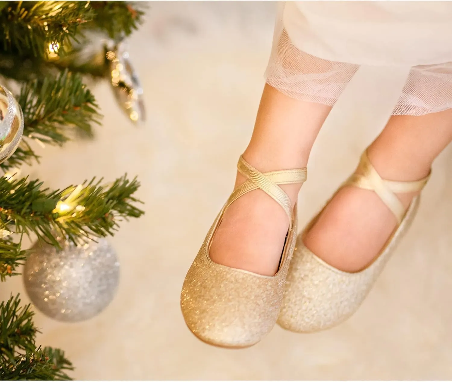 Kiderence Little Toddler Girls Dress Shoes Ballerina Ballet Flats Kids Mary Janes