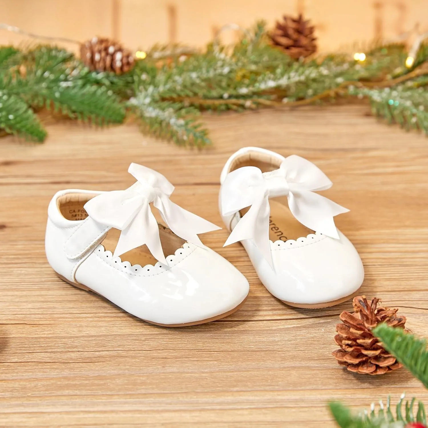 Kiderence Toddler Girls Dress Shoes Little Kids Mary Janes Ballet Flats Toddler