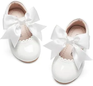 Kiderence Toddler Girls Dress Shoes Little Kids Mary Janes Ballet Flats Toddler