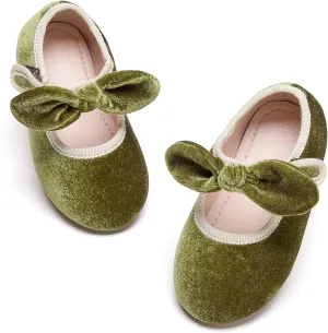 Kiderence Toddler Girls Dress Shoes Little Kids Mary Janes Ballet Flats Toddler