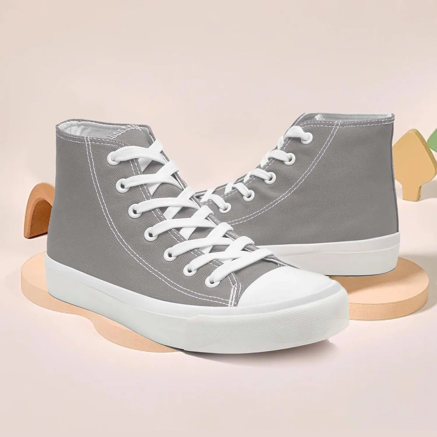 Kids Canvas Sneakers for Girls Boys High Top Canvas Fashion Shoes Comfortable Classic Casual Lace up Walking Running Shoes