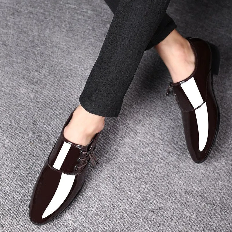 Kleid Schuhe Männer Oxford Patent