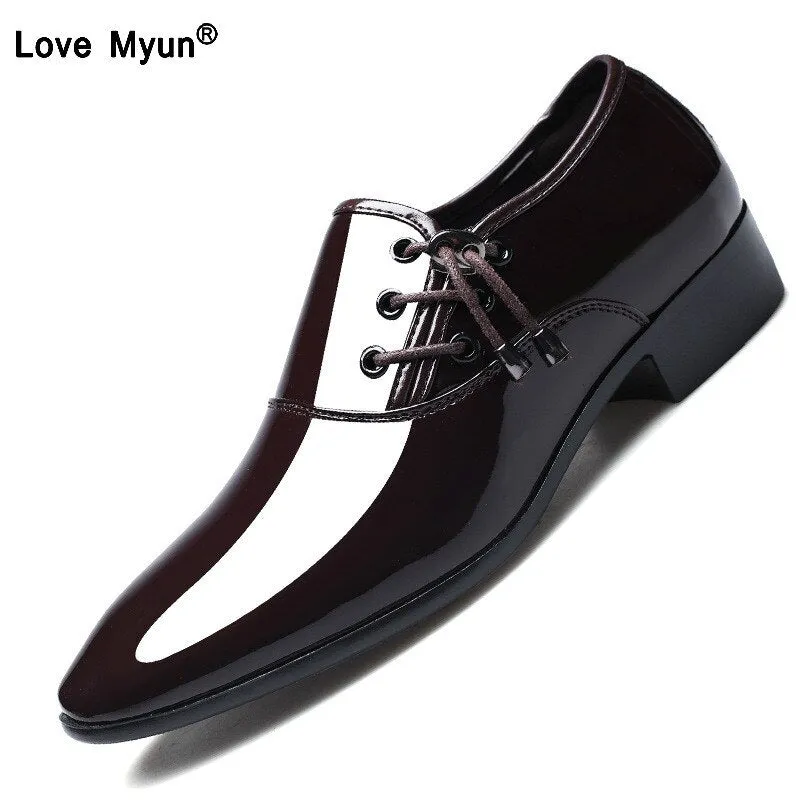 Kleid Schuhe Männer Oxford Patent