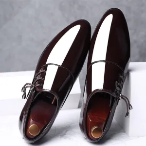 Kleid Schuhe Männer Oxford Patent