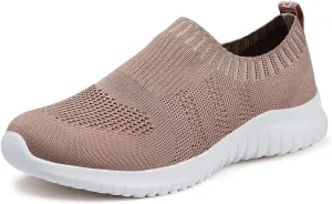 konhill Women's Walking Tennis Shoes - Lightweight Athletic Casual Gym Slip on Sneakers
