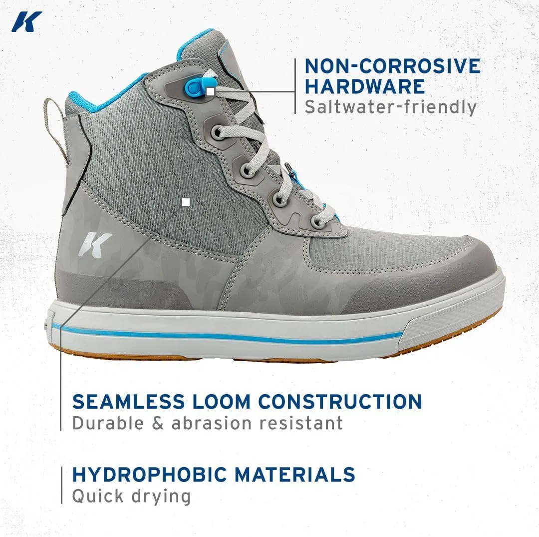 Korkers Men's Salt Sneaker boot With Fixed Kling-On Deck Sole