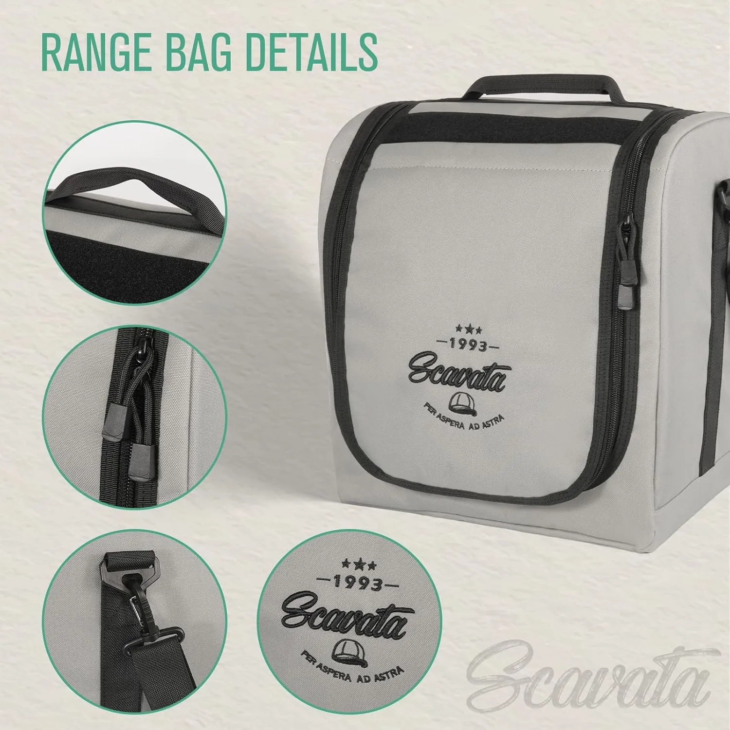 Large Hat Bag for Baseball Caps, Hat Organizer Bag for Traveling & Moving, Storing Snapback Cap, Portable Hat Carrier Holder Case for 12-16 Caps (Grey)